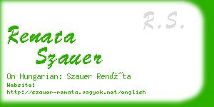 renata szauer business card